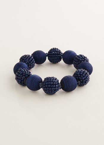 Phase Eight Beaded Stretch Jewellery Navy Canada | UTFGLM-512